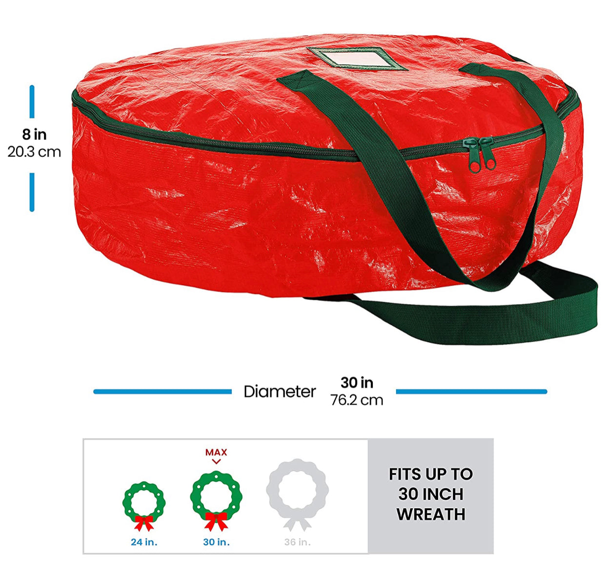 30” Wreath Storage Bag, Adam