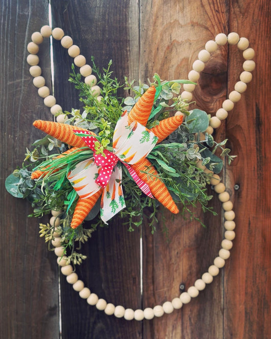 Beaded Bunny Wreath, Bonnie