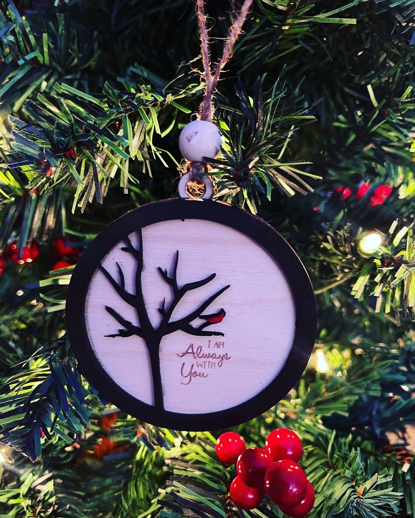 “I’m Always with You” Cardinal Ornament