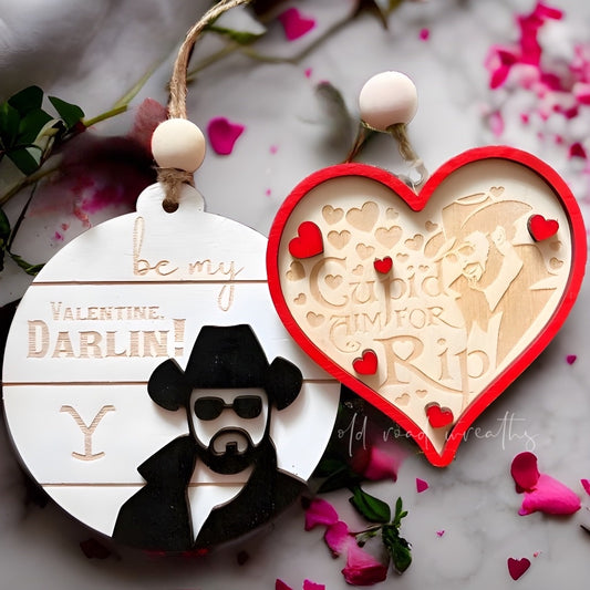 Wooden Cowboy Ornaments