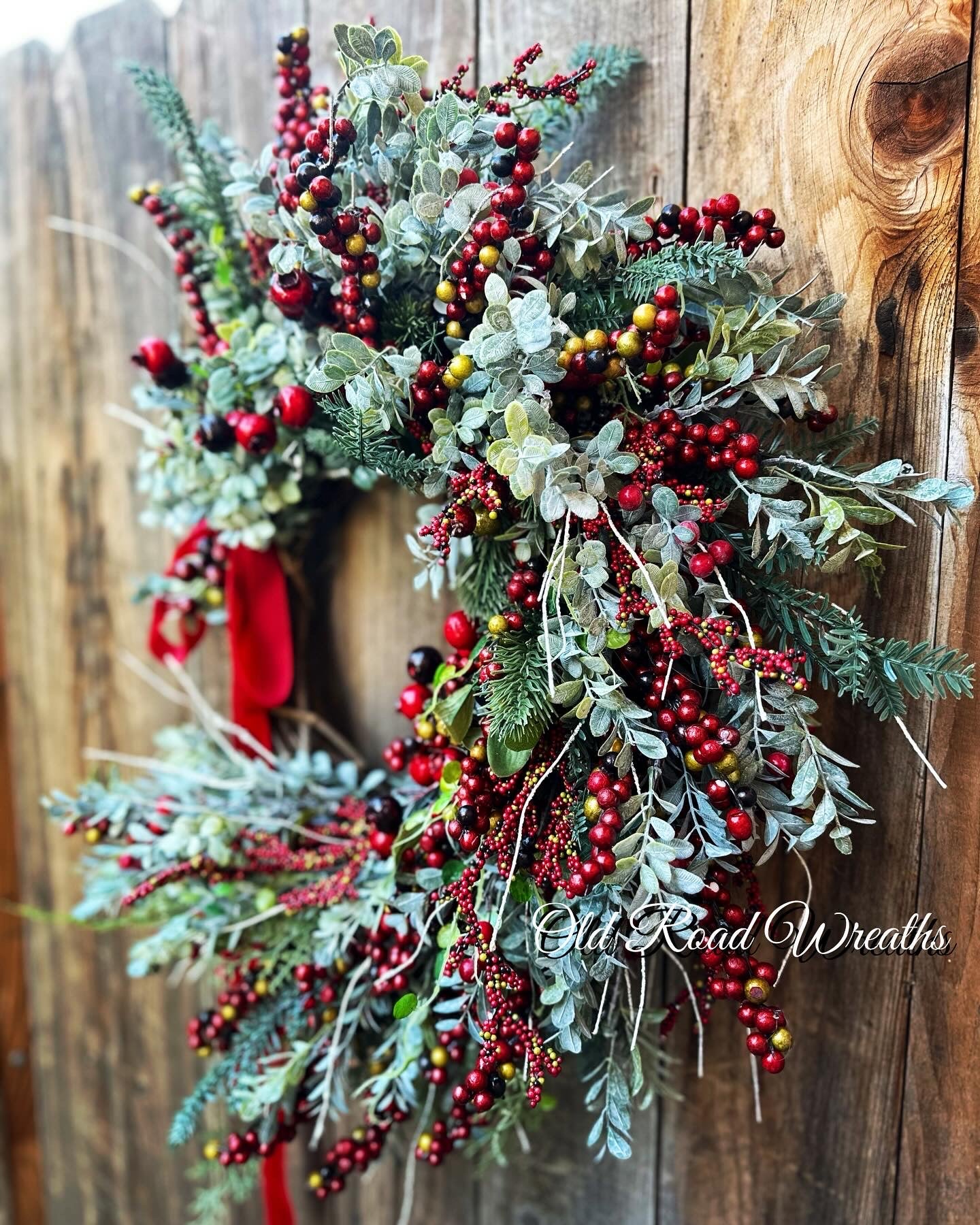 Very Berry Christmas Wreath, Christmas Wreath, Joy