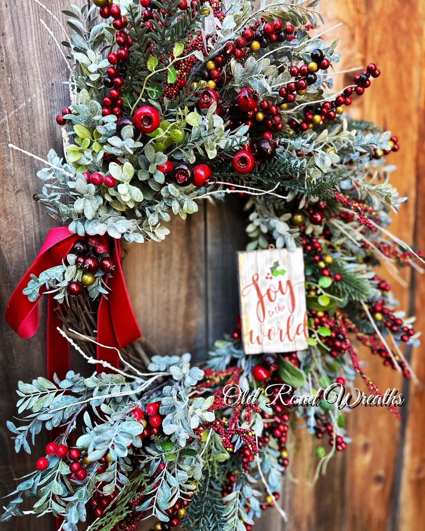 Very Berry Christmas Wreath, Christmas Wreath, Joy