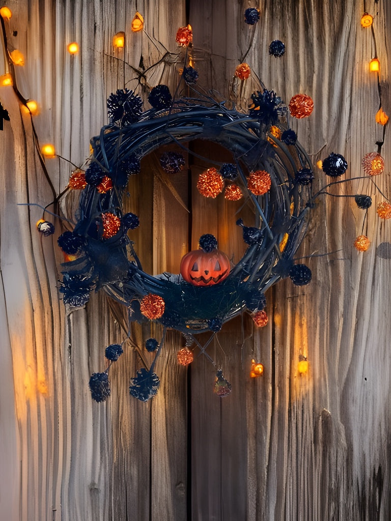 Spooky Jack O’Lantern  Mini Wreath, Jackie