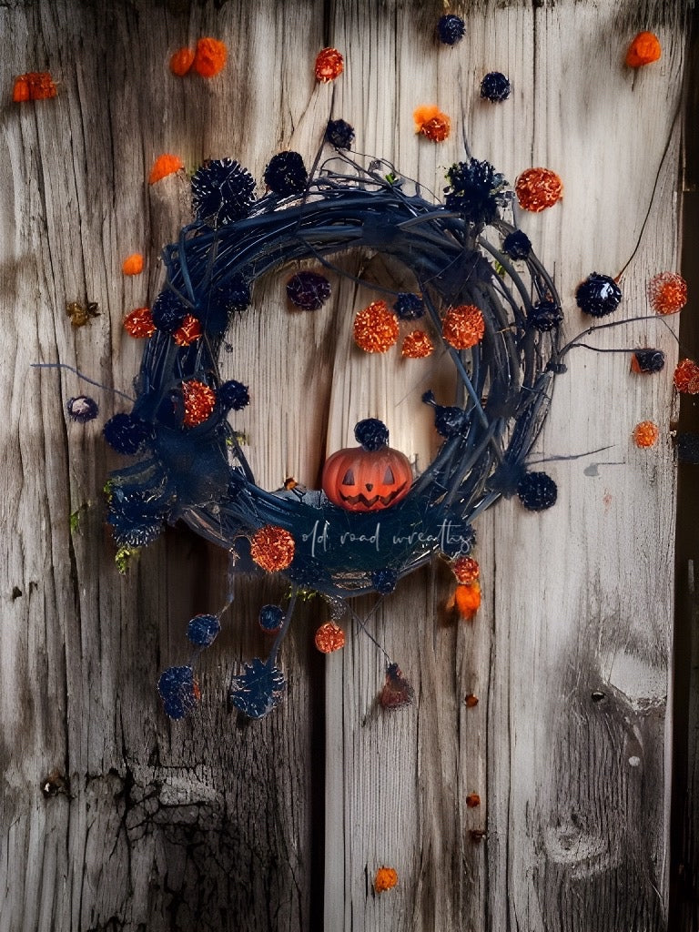 Spooky Jack O’Lantern  Mini Wreath, Jackie