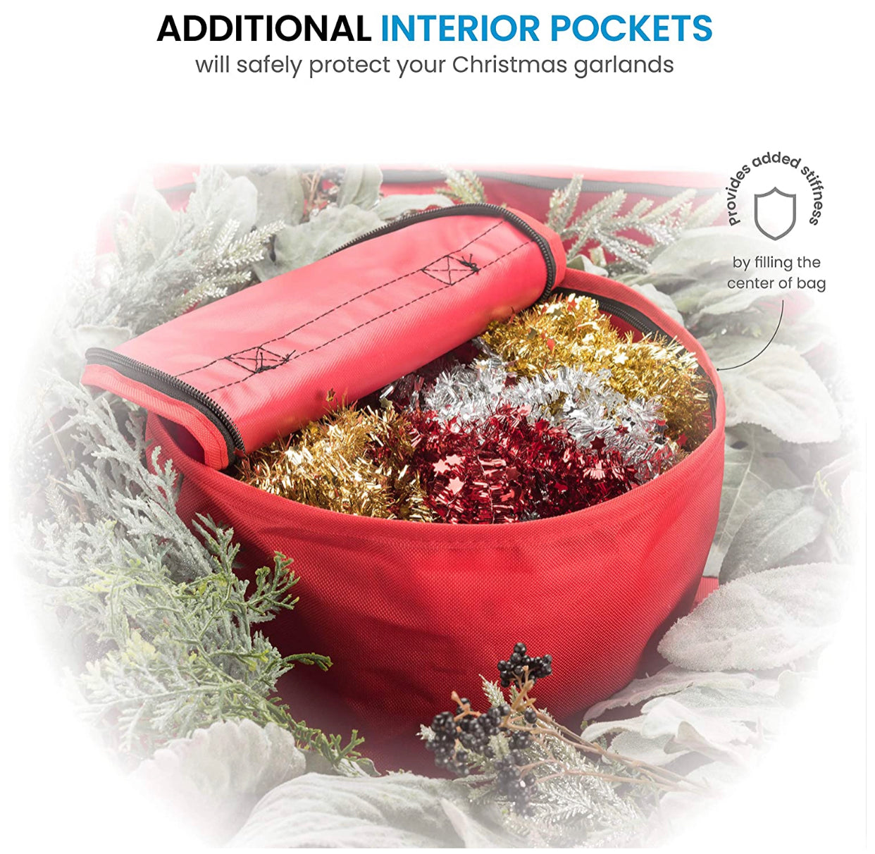 30” Double Wreath Storage Bag, Chris