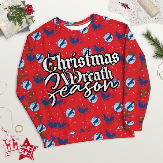 Sleigh "Christmas Wreath Season" Unisex Sweatshirt