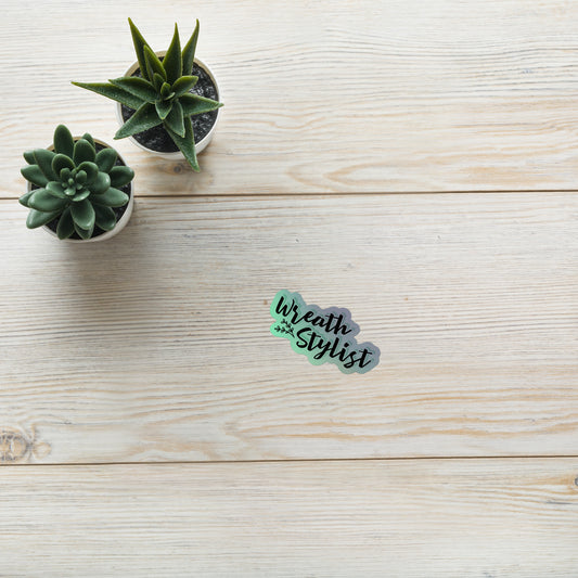 Wreath Stylist Holographic stickers
